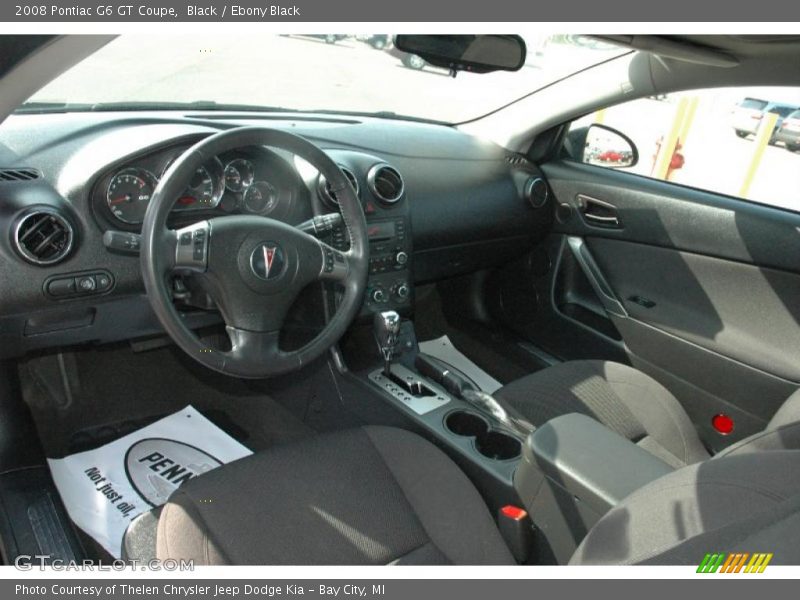 Black / Ebony Black 2008 Pontiac G6 GT Coupe