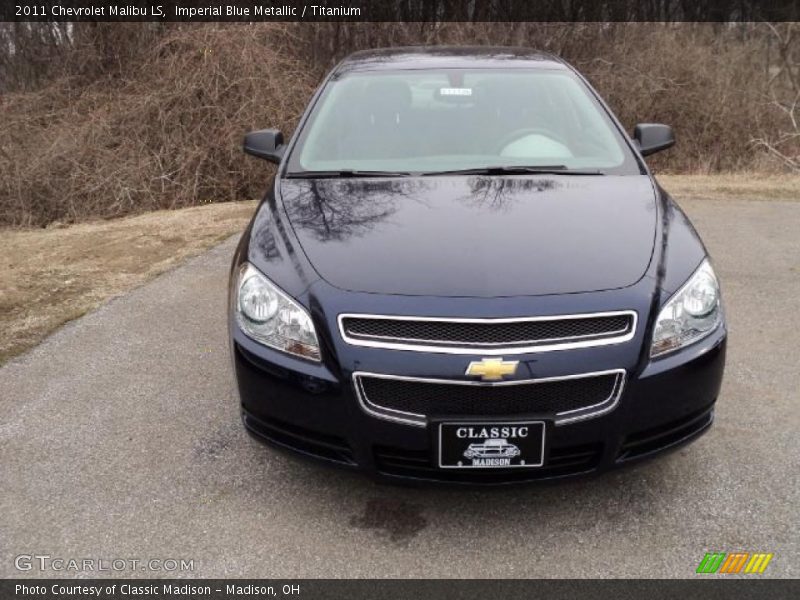 Imperial Blue Metallic / Titanium 2011 Chevrolet Malibu LS