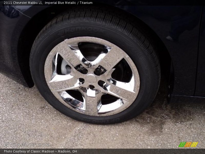 Imperial Blue Metallic / Titanium 2011 Chevrolet Malibu LS