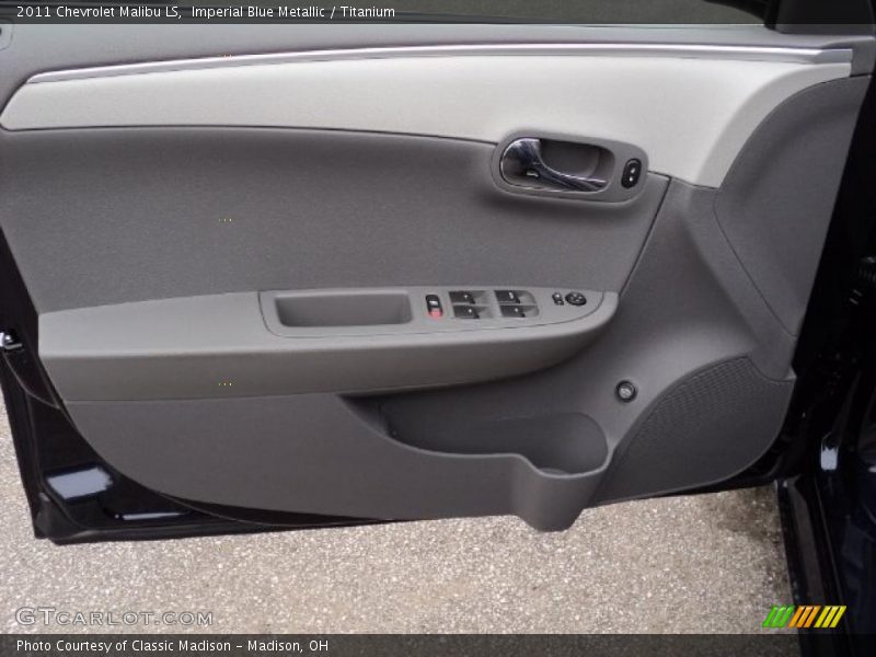 Imperial Blue Metallic / Titanium 2011 Chevrolet Malibu LS