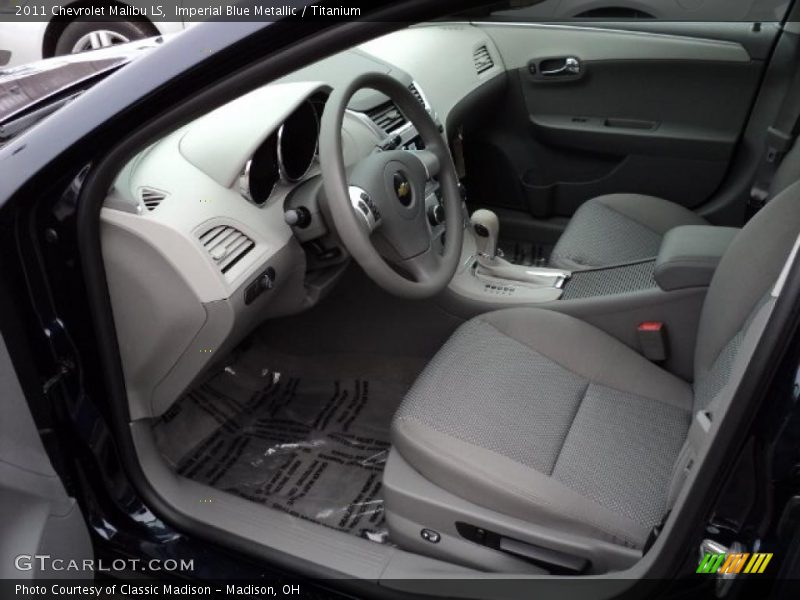 Imperial Blue Metallic / Titanium 2011 Chevrolet Malibu LS