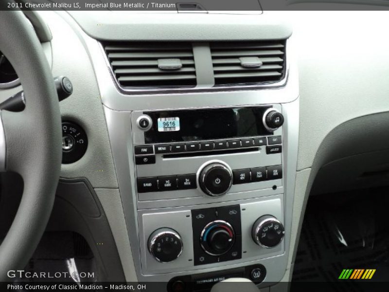 Imperial Blue Metallic / Titanium 2011 Chevrolet Malibu LS