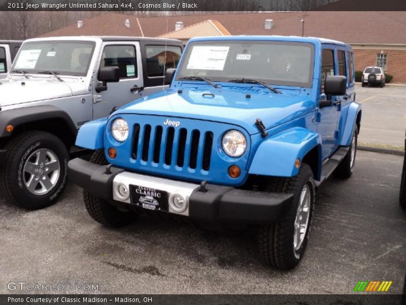 Cosmos Blue / Black 2011 Jeep Wrangler Unlimited Sahara 4x4