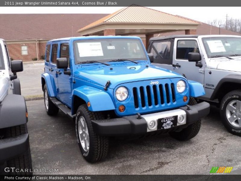 Cosmos Blue / Black 2011 Jeep Wrangler Unlimited Sahara 4x4