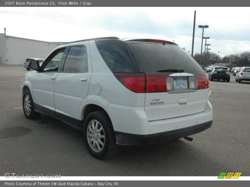 Frost White / Gray 2007 Buick Rendezvous CX