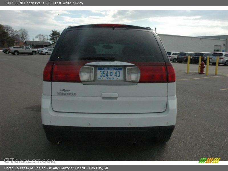 Frost White / Gray 2007 Buick Rendezvous CX