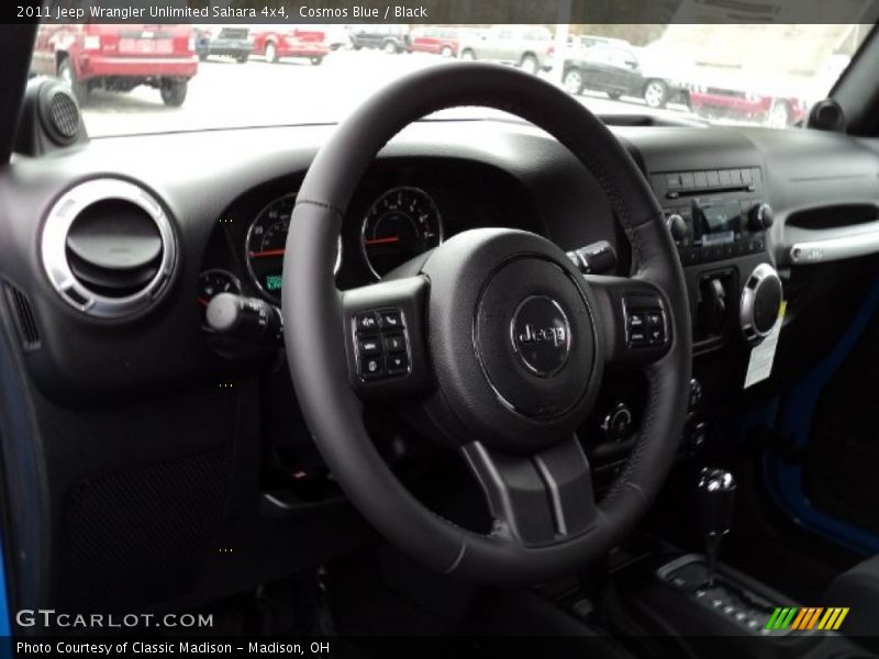 Cosmos Blue / Black 2011 Jeep Wrangler Unlimited Sahara 4x4