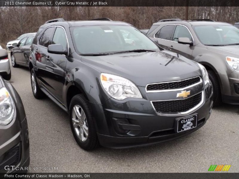 Cyber Gray Metallic / Jet Black 2011 Chevrolet Equinox LT