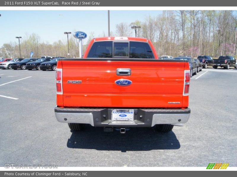 Race Red / Steel Gray 2011 Ford F150 XLT SuperCab