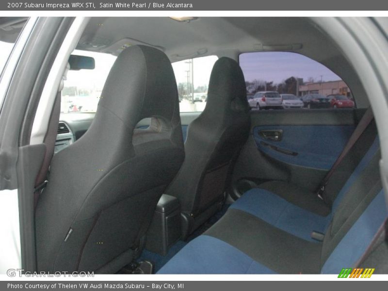  2007 Impreza WRX STi Blue Alcantara Interior