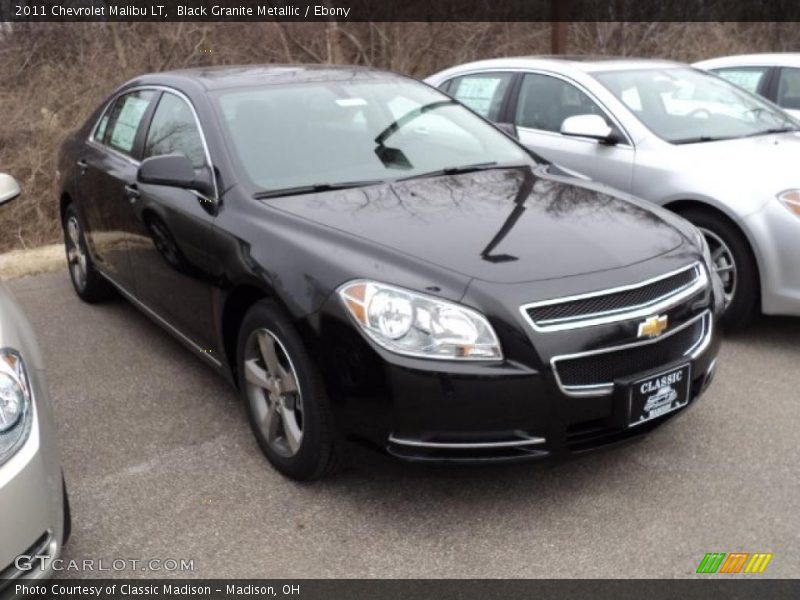 Black Granite Metallic / Ebony 2011 Chevrolet Malibu LT