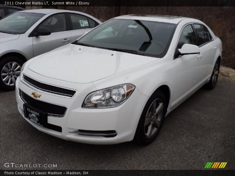 Summit White / Ebony 2011 Chevrolet Malibu LT