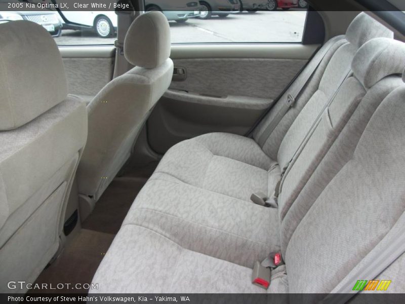 Clear White / Beige 2005 Kia Optima LX