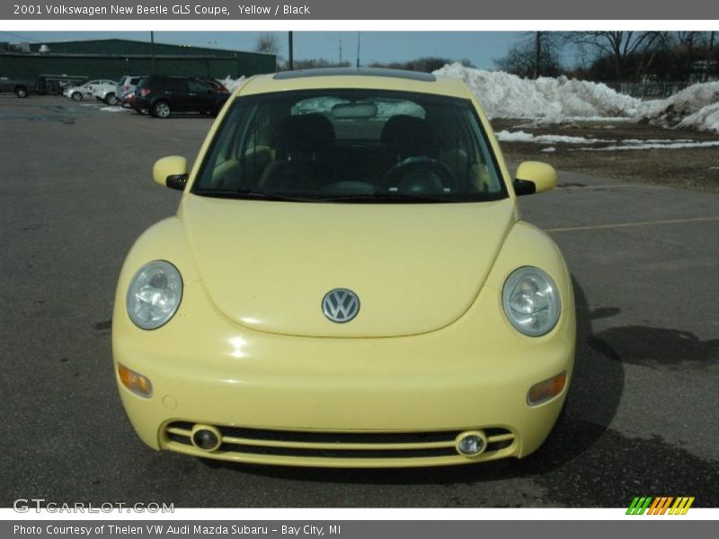 Yellow / Black 2001 Volkswagen New Beetle GLS Coupe