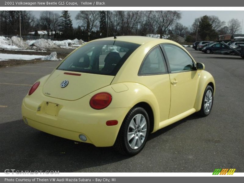 Yellow / Black 2001 Volkswagen New Beetle GLS Coupe