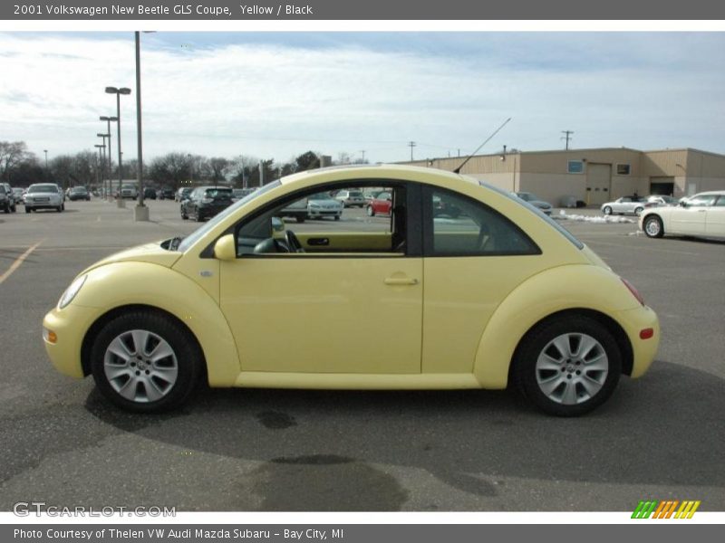 Yellow / Black 2001 Volkswagen New Beetle GLS Coupe