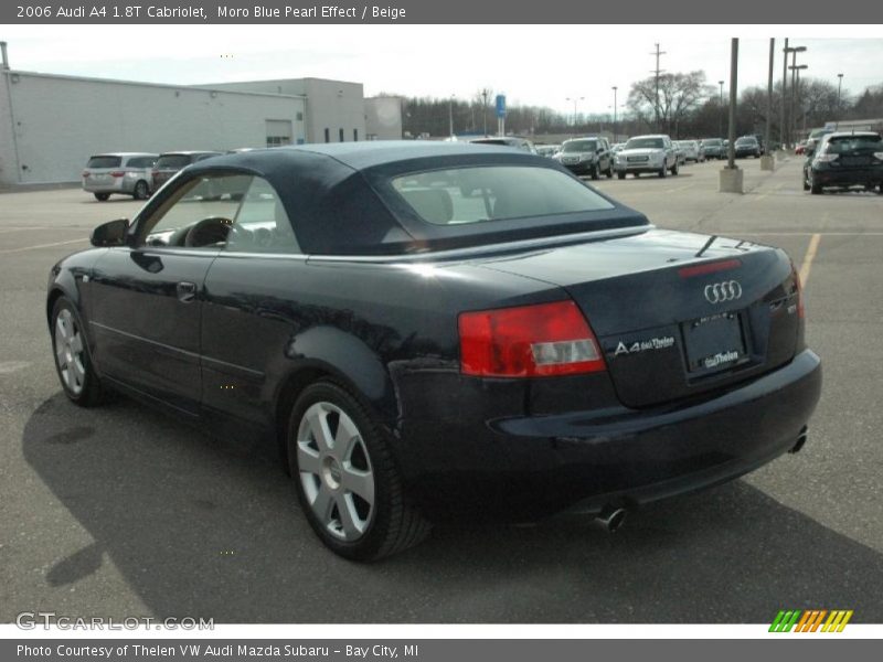 Moro Blue Pearl Effect / Beige 2006 Audi A4 1.8T Cabriolet