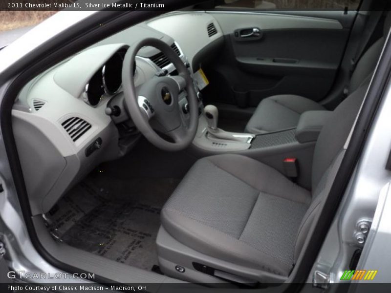 Silver Ice Metallic / Titanium 2011 Chevrolet Malibu LS