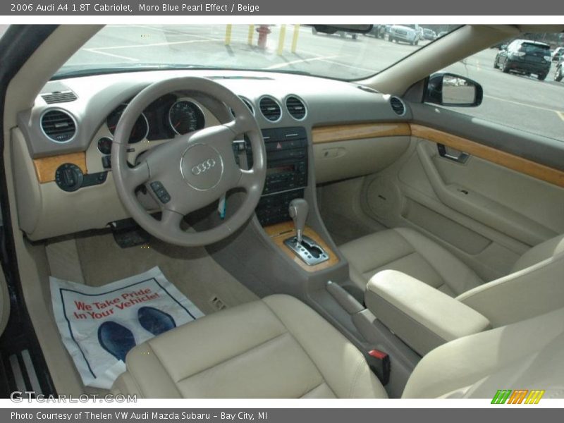 Moro Blue Pearl Effect / Beige 2006 Audi A4 1.8T Cabriolet