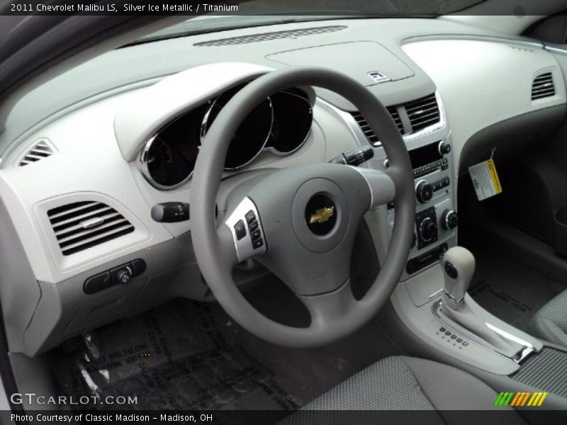 Silver Ice Metallic / Titanium 2011 Chevrolet Malibu LS
