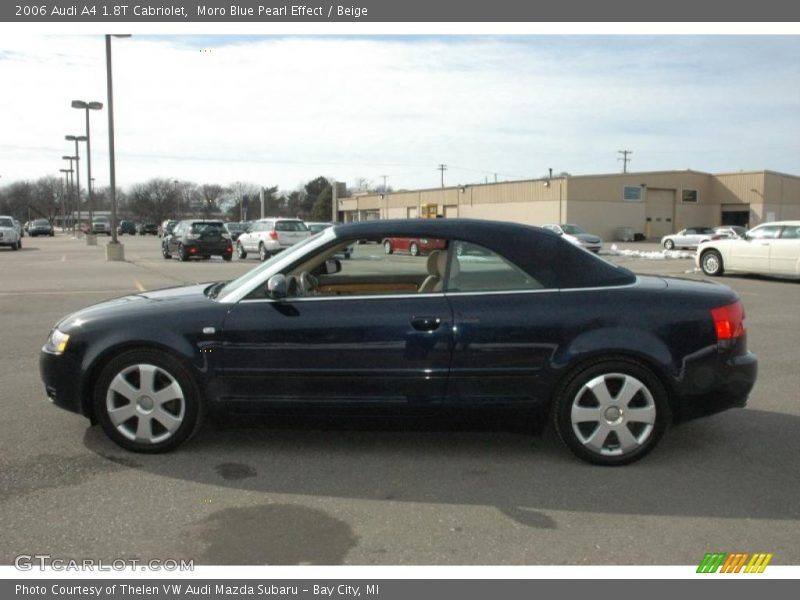 Moro Blue Pearl Effect / Beige 2006 Audi A4 1.8T Cabriolet