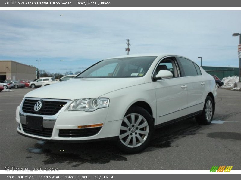 Candy White / Black 2008 Volkswagen Passat Turbo Sedan