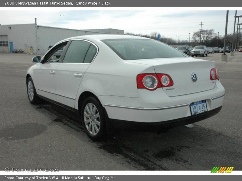 Candy White / Black 2008 Volkswagen Passat Turbo Sedan
