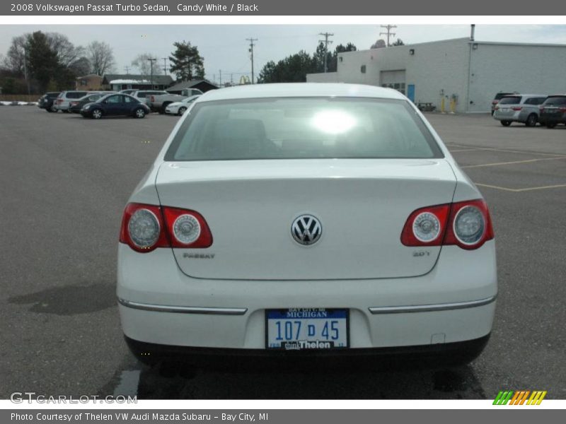 Candy White / Black 2008 Volkswagen Passat Turbo Sedan