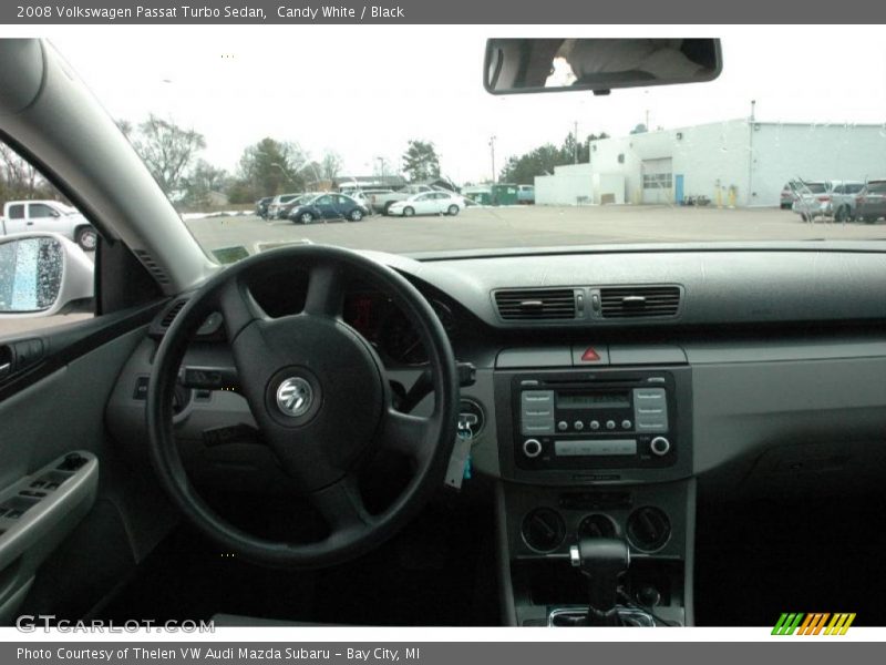 Candy White / Black 2008 Volkswagen Passat Turbo Sedan