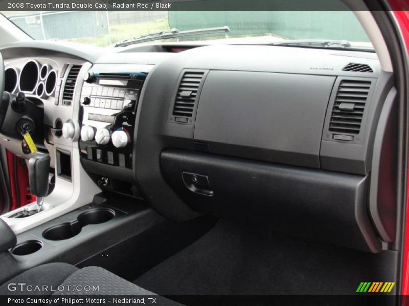 Radiant Red / Black 2008 Toyota Tundra Double Cab