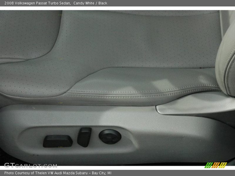 Candy White / Black 2008 Volkswagen Passat Turbo Sedan