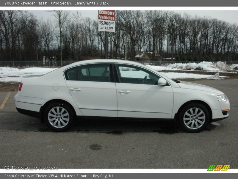 Candy White / Black 2008 Volkswagen Passat Turbo Sedan