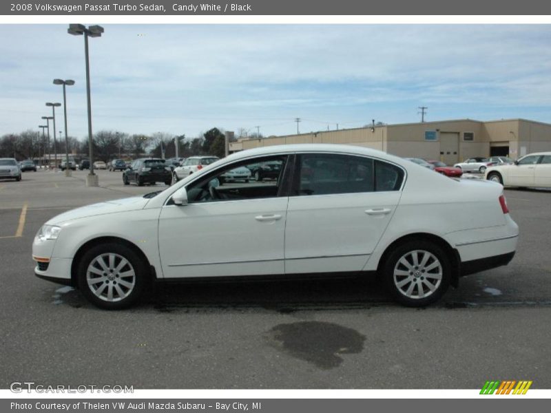 Candy White / Black 2008 Volkswagen Passat Turbo Sedan
