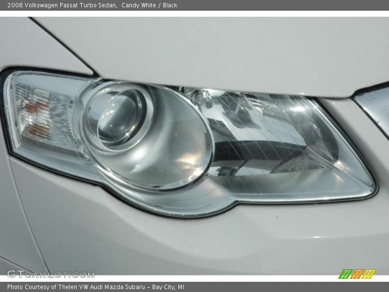 Candy White / Black 2008 Volkswagen Passat Turbo Sedan