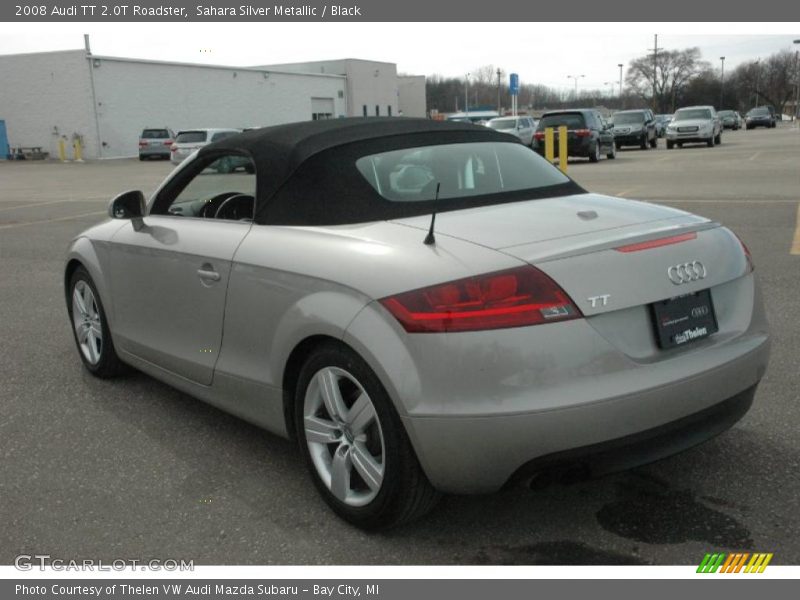 Sahara Silver Metallic / Black 2008 Audi TT 2.0T Roadster