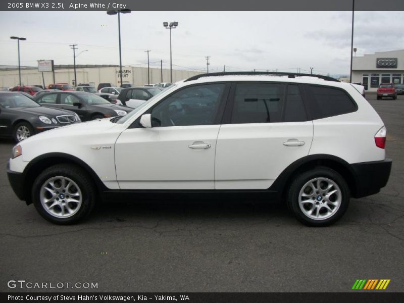 Alpine White / Grey 2005 BMW X3 2.5i