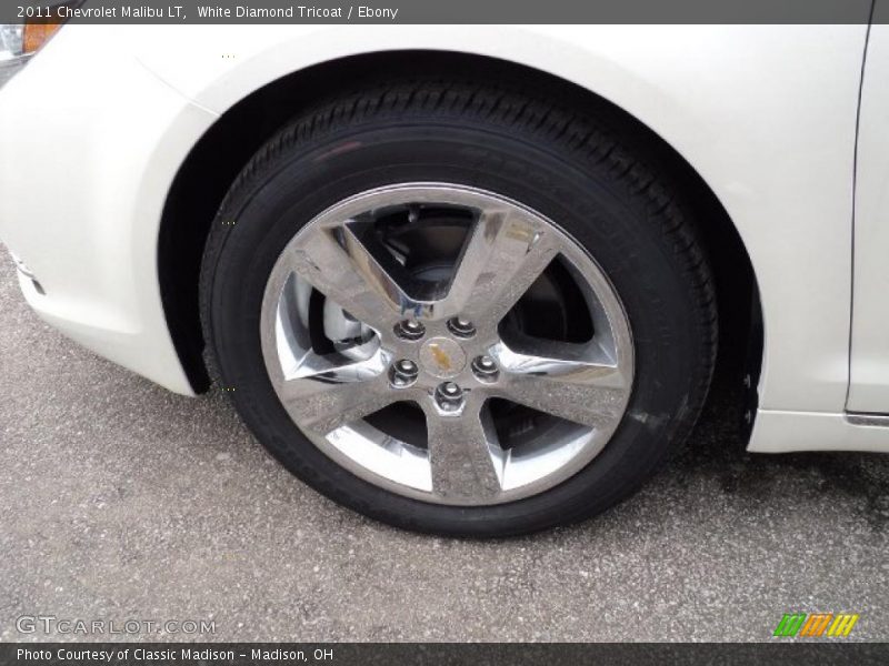 White Diamond Tricoat / Ebony 2011 Chevrolet Malibu LT