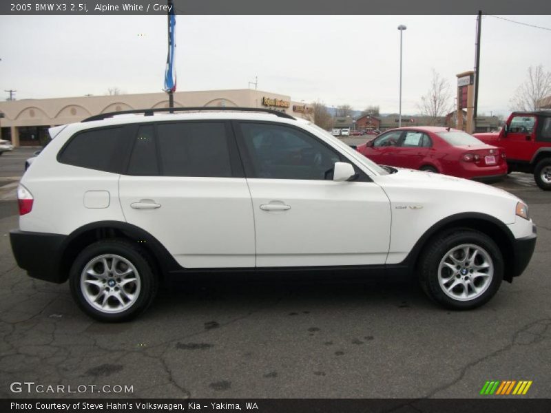 Alpine White / Grey 2005 BMW X3 2.5i