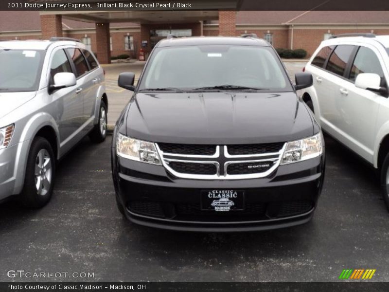 Brilliant Black Crystal Pearl / Black 2011 Dodge Journey Express