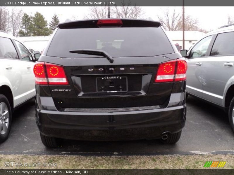 Brilliant Black Crystal Pearl / Black 2011 Dodge Journey Express