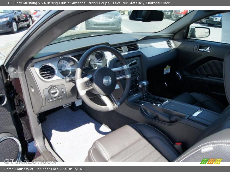 Charcoal Black Interior - 2012 Mustang V6 Mustang Club of America Edition Coupe 