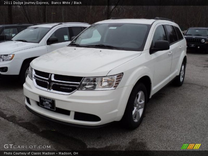 Bianco White / Black 2011 Dodge Journey Express