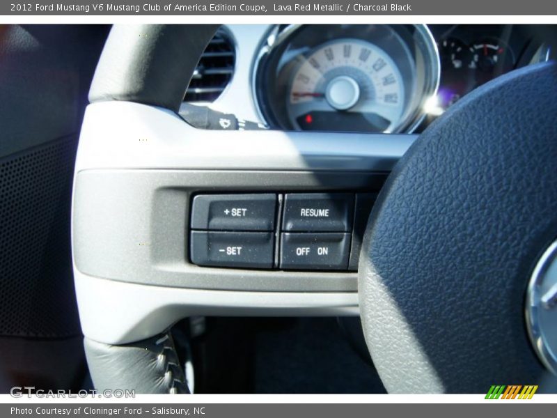 Controls of 2012 Mustang V6 Mustang Club of America Edition Coupe