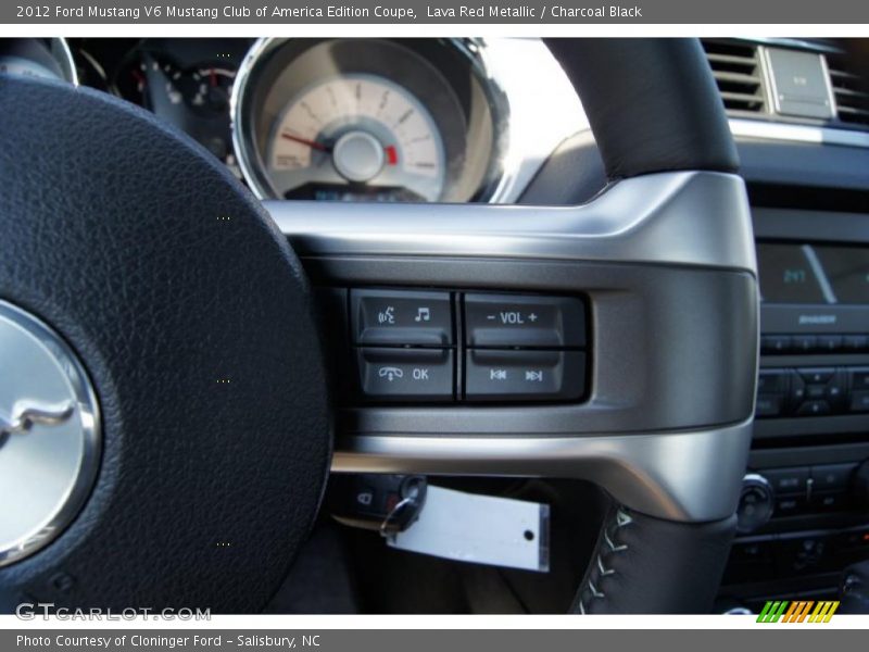 Controls of 2012 Mustang V6 Mustang Club of America Edition Coupe