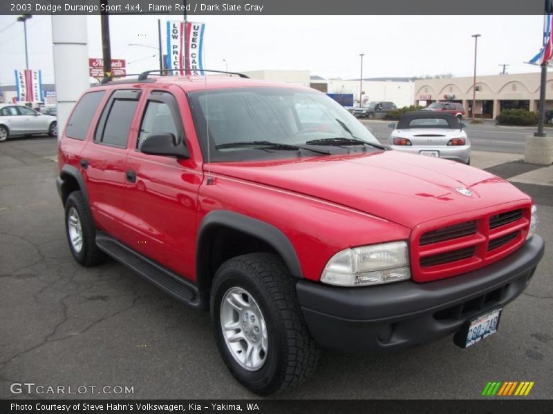 Flame Red / Dark Slate Gray 2003 Dodge Durango Sport 4x4