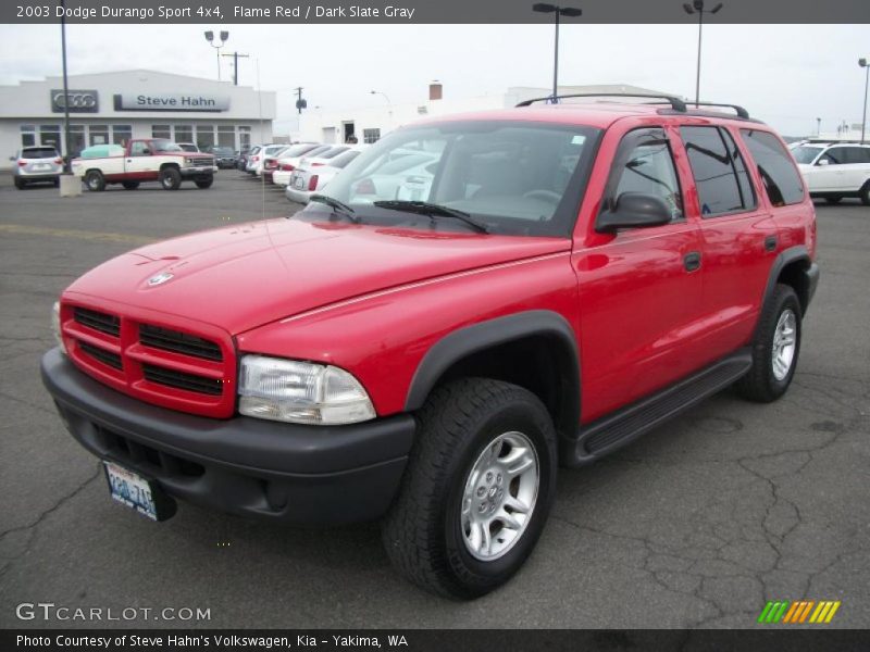 Flame Red / Dark Slate Gray 2003 Dodge Durango Sport 4x4