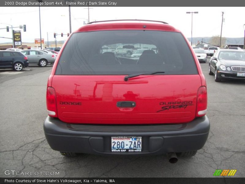 Flame Red / Dark Slate Gray 2003 Dodge Durango Sport 4x4