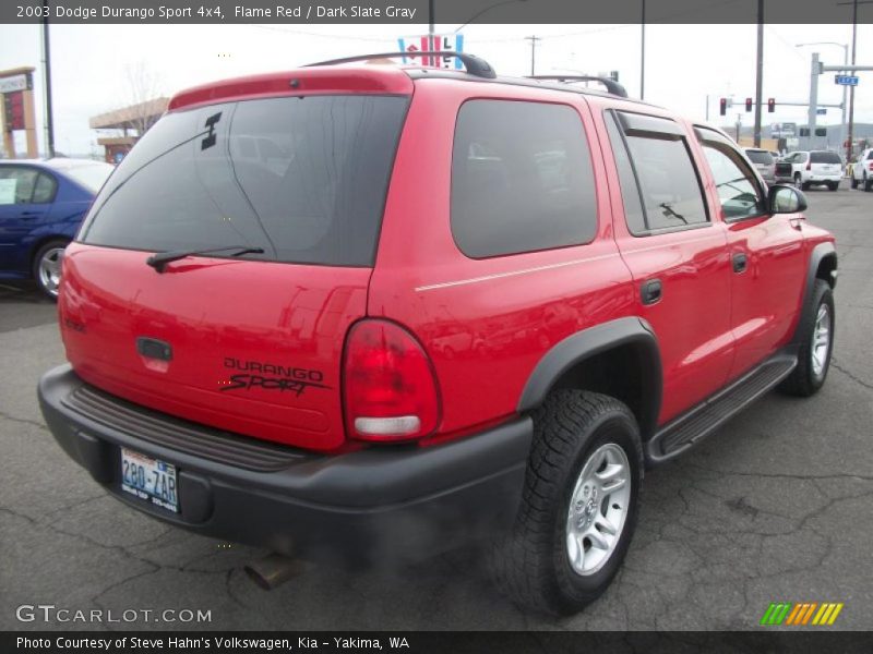 Flame Red / Dark Slate Gray 2003 Dodge Durango Sport 4x4
