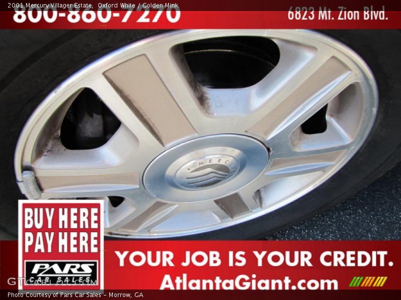 Oxford White / Golden Mink 2001 Mercury Villager Estate