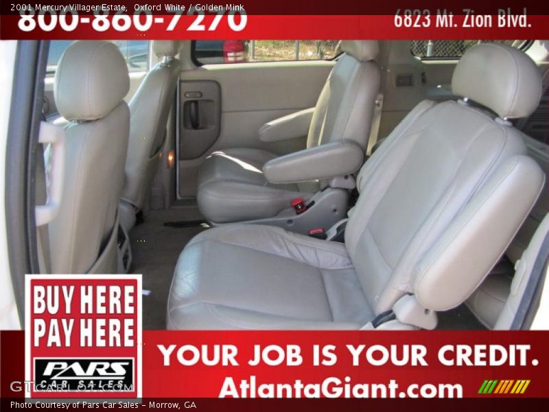 Oxford White / Golden Mink 2001 Mercury Villager Estate